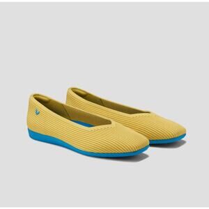 Yellow and Blue Women's Flats